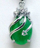 6 Color Stone/Zircon/Tiger Eye Jade Pendant 13*18mm