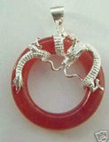 6-Color Circle Stone Dragon Pendant