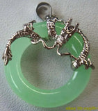 6-Color Circle Stone Dragon Pendant