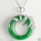 6-Color Circle Stone Dragon Pendant