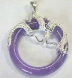 6-Color Circle Stone Dragon Pendant