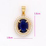 Charm Gemstone Pendant Necklace Hot Copper Jewelry