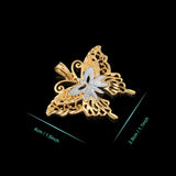Butterfly Pendant Necklaces 45/60 Cm Long Chain Two Pendants For Women