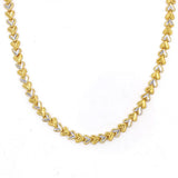 Heart-shaped Chains Plated Necklace For Women And Man Gift