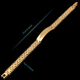 10mm Filled Link Chain Bracelets Unisex Jewelry