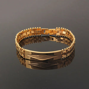 10mm Filled Link Chain Bracelets Unisex Jewelry
