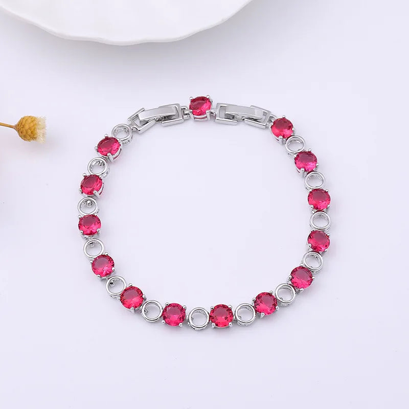 925 Silver Bracelet with Zircon for Women