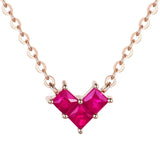 S925 Silver Necklace with Zircon Pendant for Women Wedding