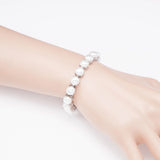 925 Silver Pearl Bracelet Hand Ornaments Wedding Gift