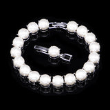 925 Silver Pearl Bracelet Hand Ornaments Wedding Gift