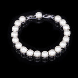 925 Silver Pearl Bracelet Hand Ornaments Wedding Gift