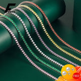 925 Silver Necklace with Zircon Pendant