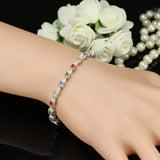 925 Silver Bracelet with Zircon Gemstone Hand Accessories