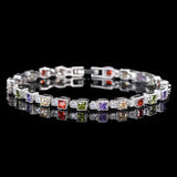 925 Silver Bracelet with Zircon Gemstone Hand Accessories
