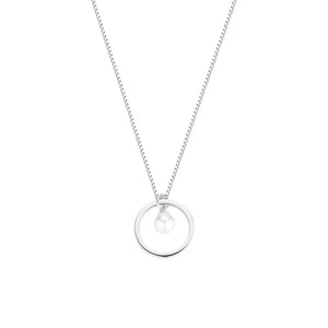 925 Silver Pearl Pendant Necklace for Women Wedding Gift