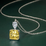 925 Silver Zircon Pendant Necklace for Wedding Party