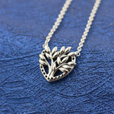 925 Silver Family Tree Necklace Heart Shape Necklaces Women Jewelry