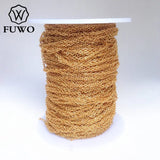 10M Brass Round O Chain 24k Dipped Anti-Tarnish Chain 1.5*2.0mm