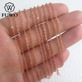 High Rose Filled Brass Chain 10M Anti Tarnish 1.5*2mm Oval Wire
