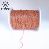 High Rose Filled Brass Chain 10M Anti Tarnish 1.5*2mm Oval Wire
