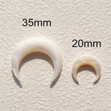 5pcs Shell Crescent Moon Horn Jewelry Making Supplies S002