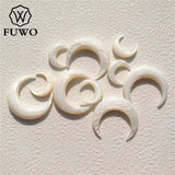 5pcs Shell Crescent Moon Horn Jewelry Making Supplies S002