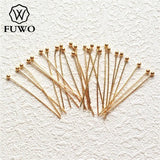 Brass Ball Needle Connect Clasps High Ball Headpins 1.8*30mm