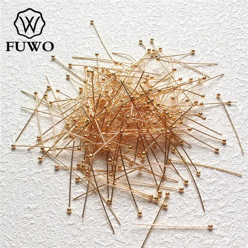 Brass Ball Needle Connect Clasps High Ball Headpins 1.8*30mm
