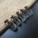 Crystal Quartz Point Antique Copper Necklace PD363