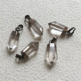 Crystal Quartz Point Antique Copper Necklace PD363