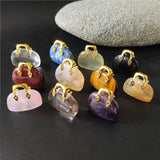 Rose Quartz Bag Shaped Pendant - Healing Crystal Jewelry PD403