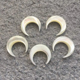 Mother of Pearl Crescent Pendant Shell Beads 20mm 5pcs