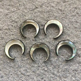 Mother of Pearl Crescent Pendant Shell Beads 20mm 5pcs