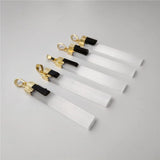 Selenite Bar Pendants With Tourmaline Charm Crystal Blade 5PCS