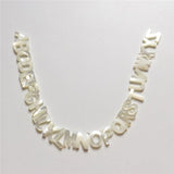 Mother Of Pearl Letter Beads For DIY Jewelry Making 26 pcs/lot