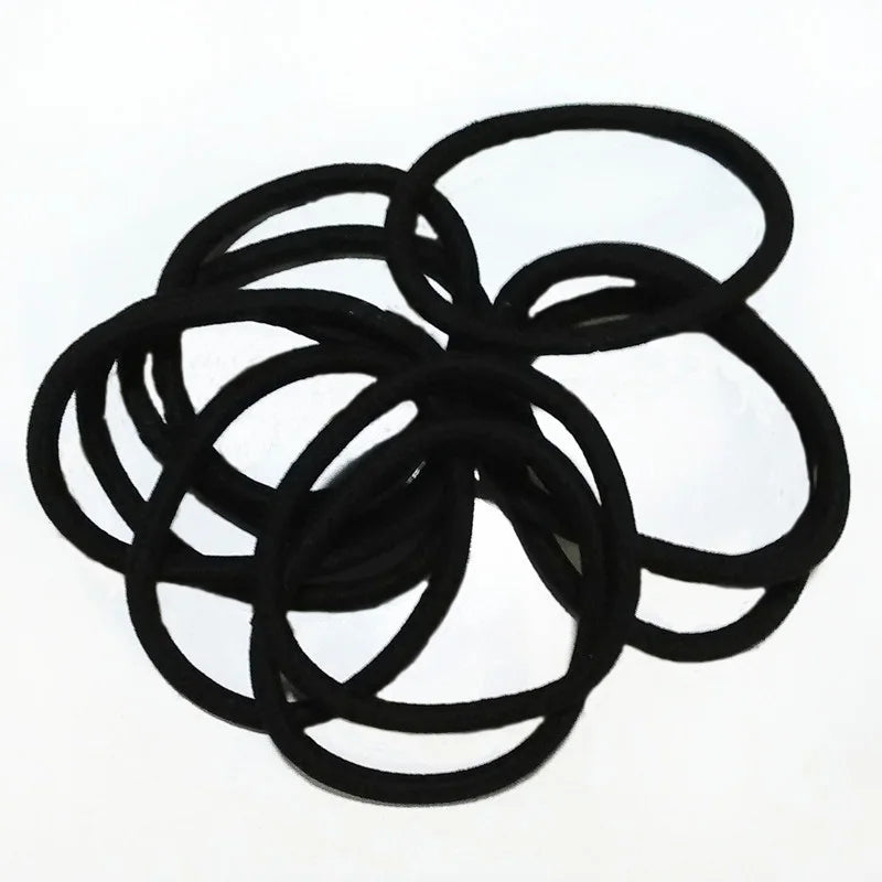 100pcs 6mmx50mm Rubber Bands Elastic Hair Bands Headband Decorations