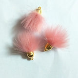 19 Colors Mini Pompon Faux Rabbit Fur Ball Jewelry Pendant Bag Chain Tassel