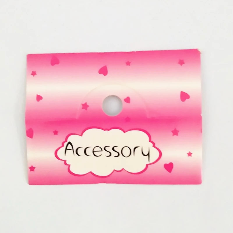 200 Pcs DIY Jewelry Card English Letters 5cm*6.5cm