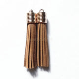 Suede Tassel DIY Pendant Keychains Earrings 12pcs/lot
