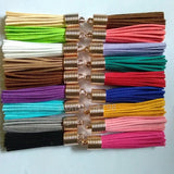 Suede Tassel DIY Pendant Keychains Earrings 12pcs/lot