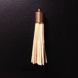 Suede Tassel DIY Pendant Keychains Earrings 12pcs/lot