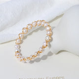 Stylish Freshwater Pearl Braided Bracelet for Women