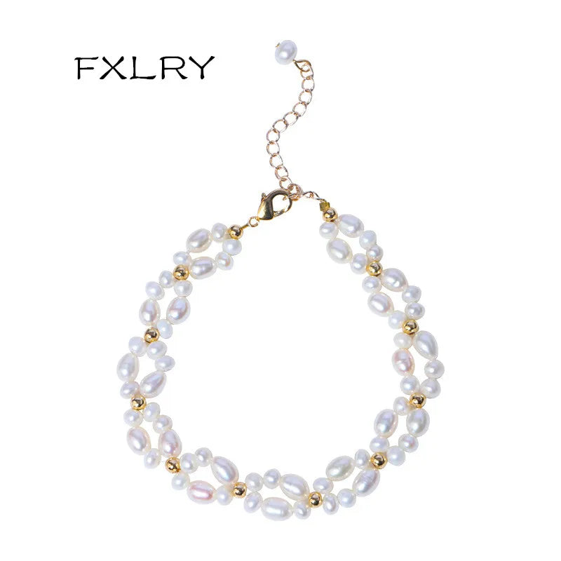 Elegant Freshwater Pearl Bracelet 4-5mm Natural Pearl Jewelry
