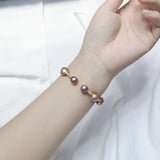 Baroque Freshwater Pearl Open Bracelet