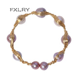 Baroque Freshwater Pearl Open Bracelet