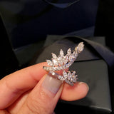 CZ Open Rings Crystal Branch Adjustable Finger Rings