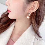 Removable Pearl Earrings for Women Wedding