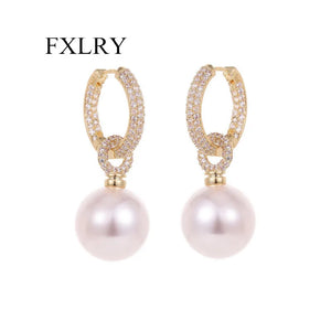 Removable Pearl Earrings for Women Wedding