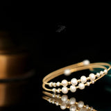 Natural Pearl Bangle Bracelet Multi-layer Women Gift