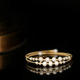 Natural Pearl Bangle Bracelet Multi-layer Women Gift